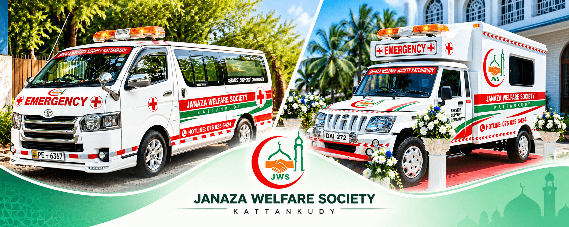 Janaza Welfare Society service vehicles